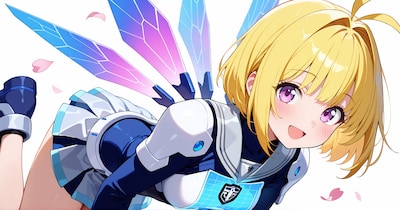 ホログラフィックウィングコーデ
