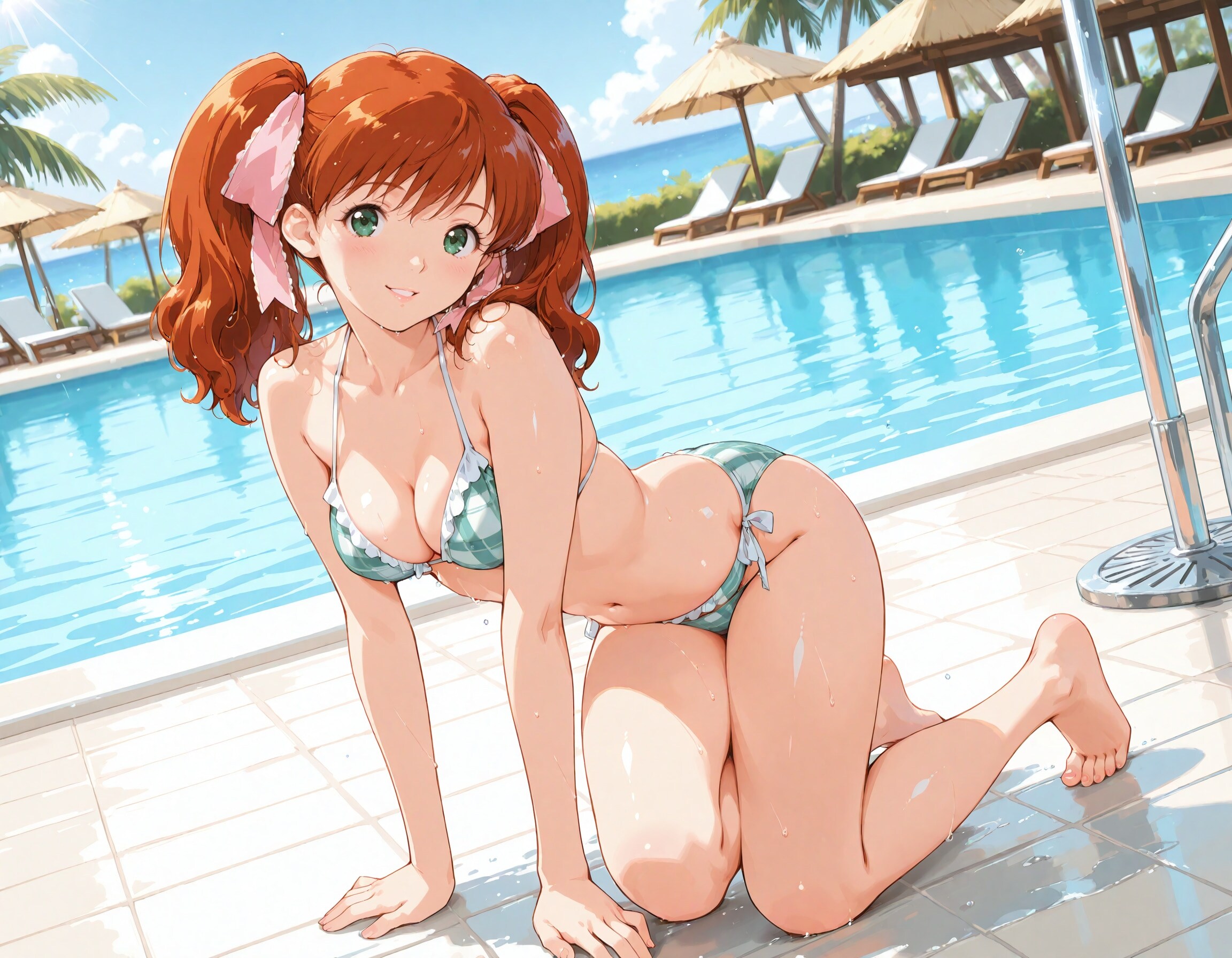 【スーパーリアル麻雀P7】麻比奈百合奈：避暑地で水遊び