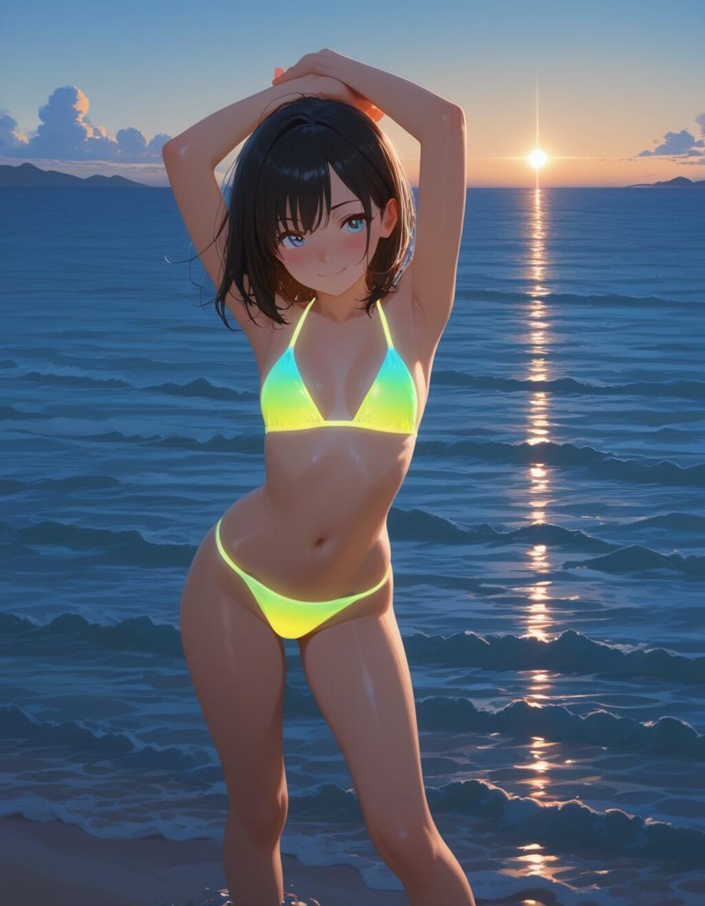 ネオンカラー水着集