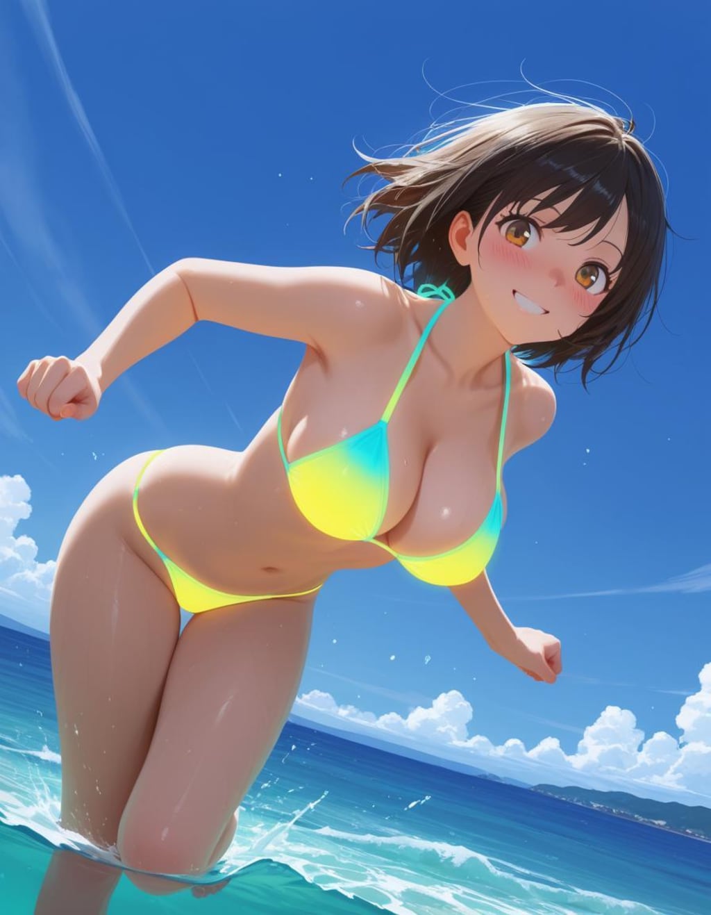 ネオンカラー水着集