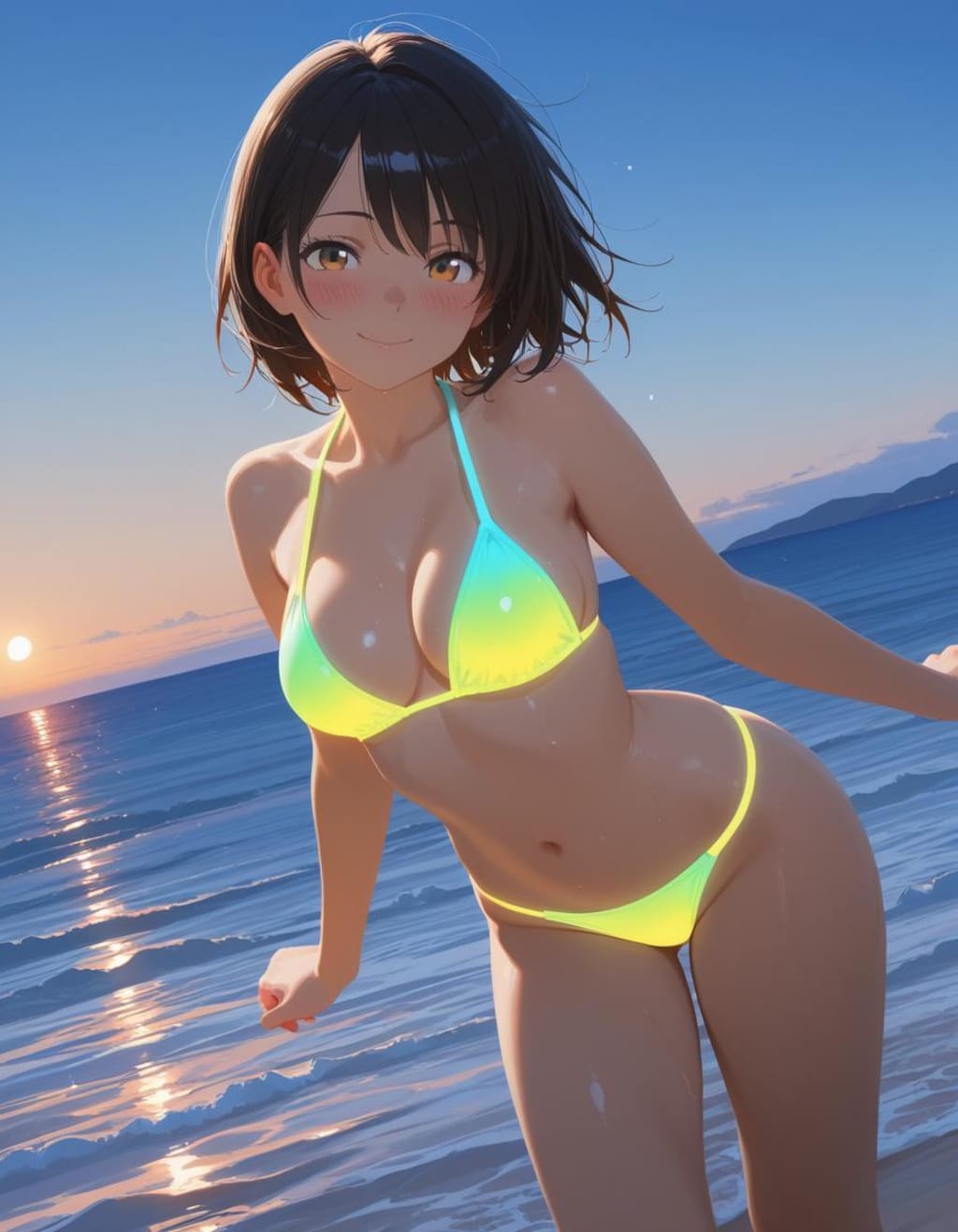 ネオンカラー水着集