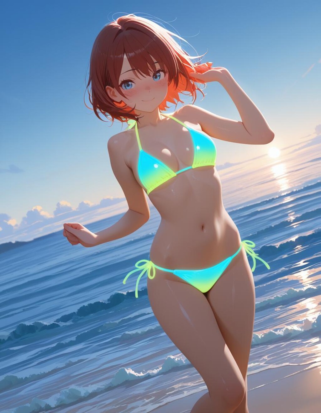 ネオンカラー水着集