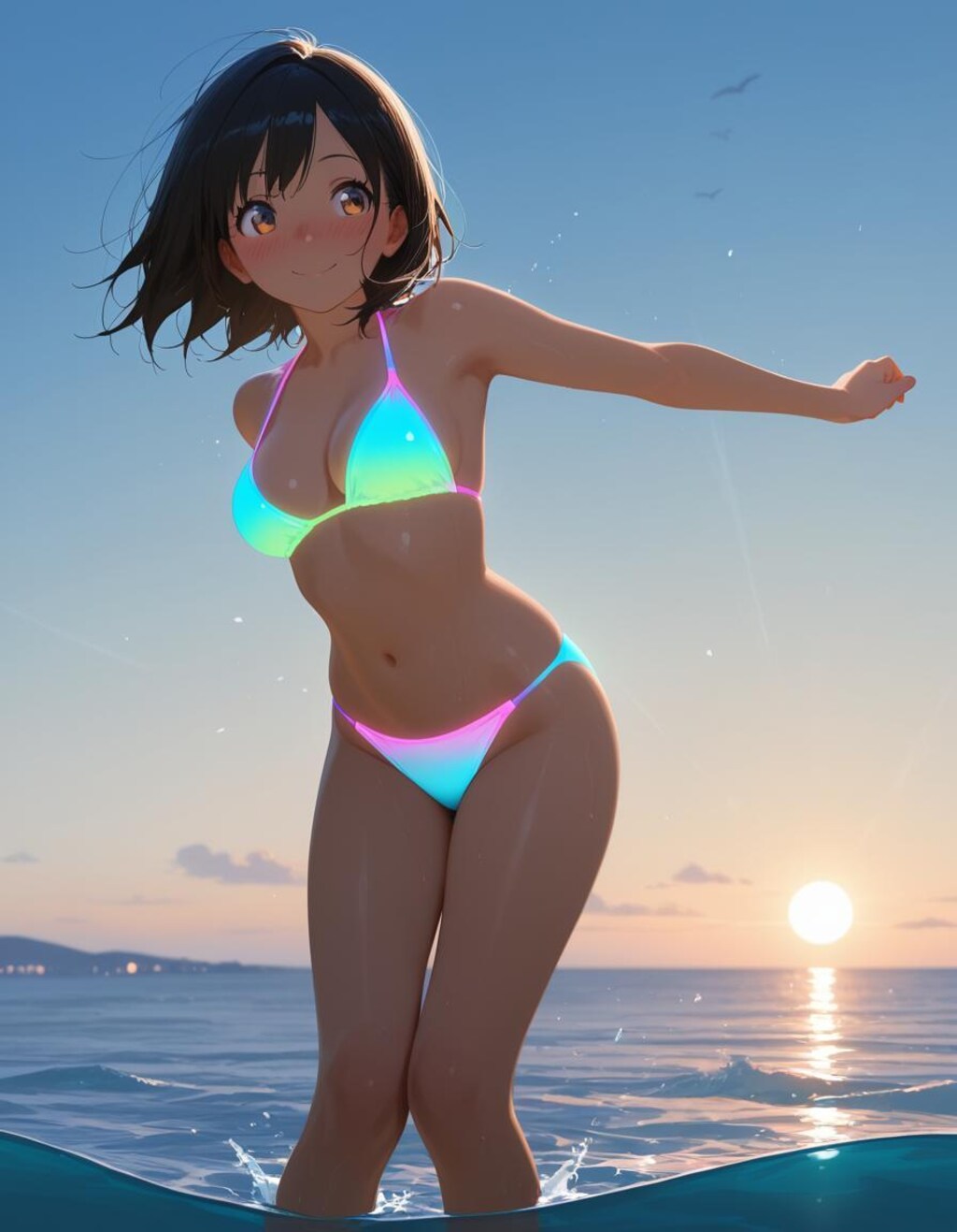 ネオンカラー水着集