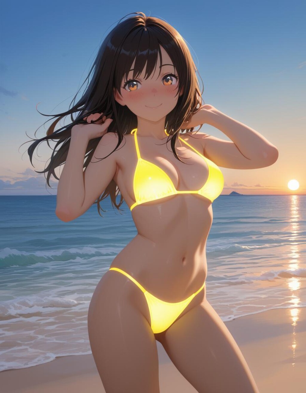 ネオンカラー水着集