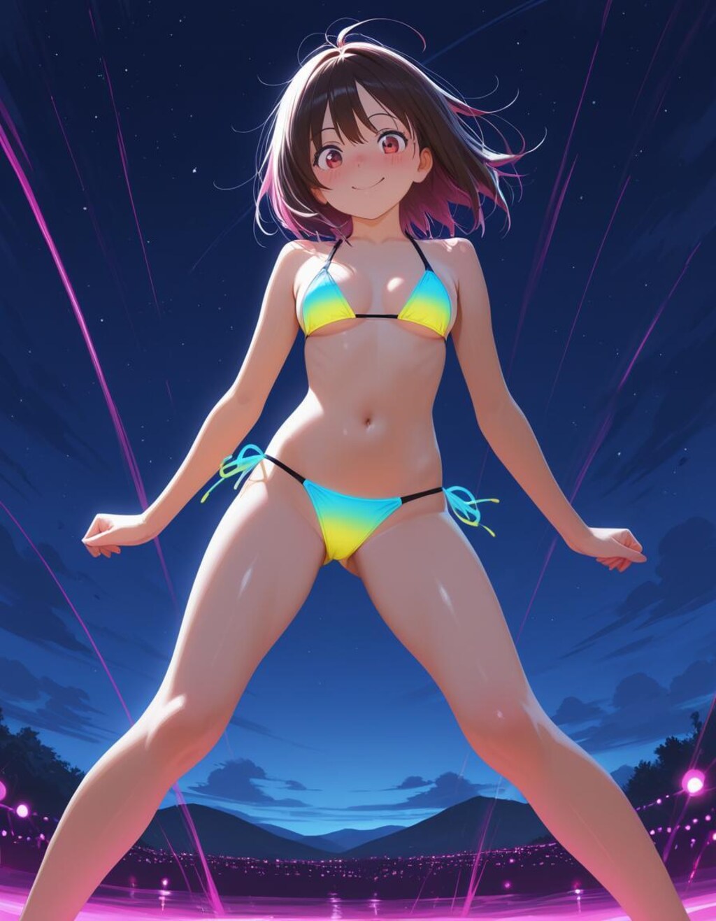 ネオンカラー水着集