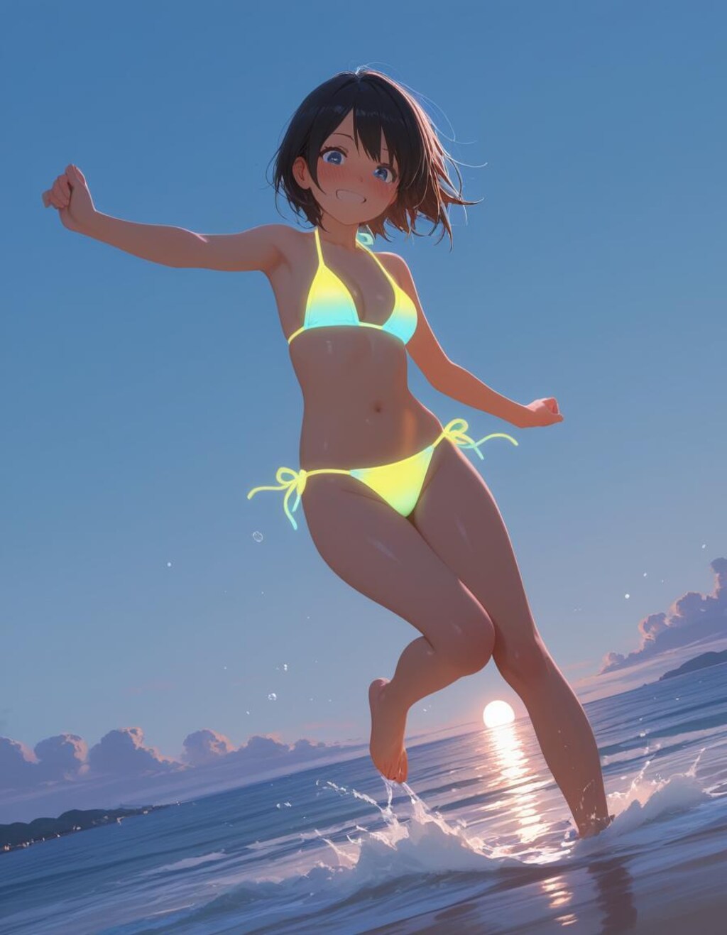 ネオンカラー水着集