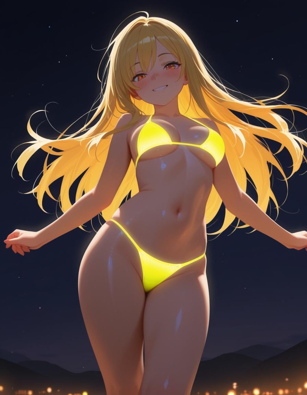 ネオンカラー水着集