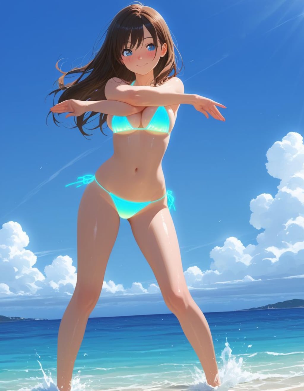 ネオンカラー水着集