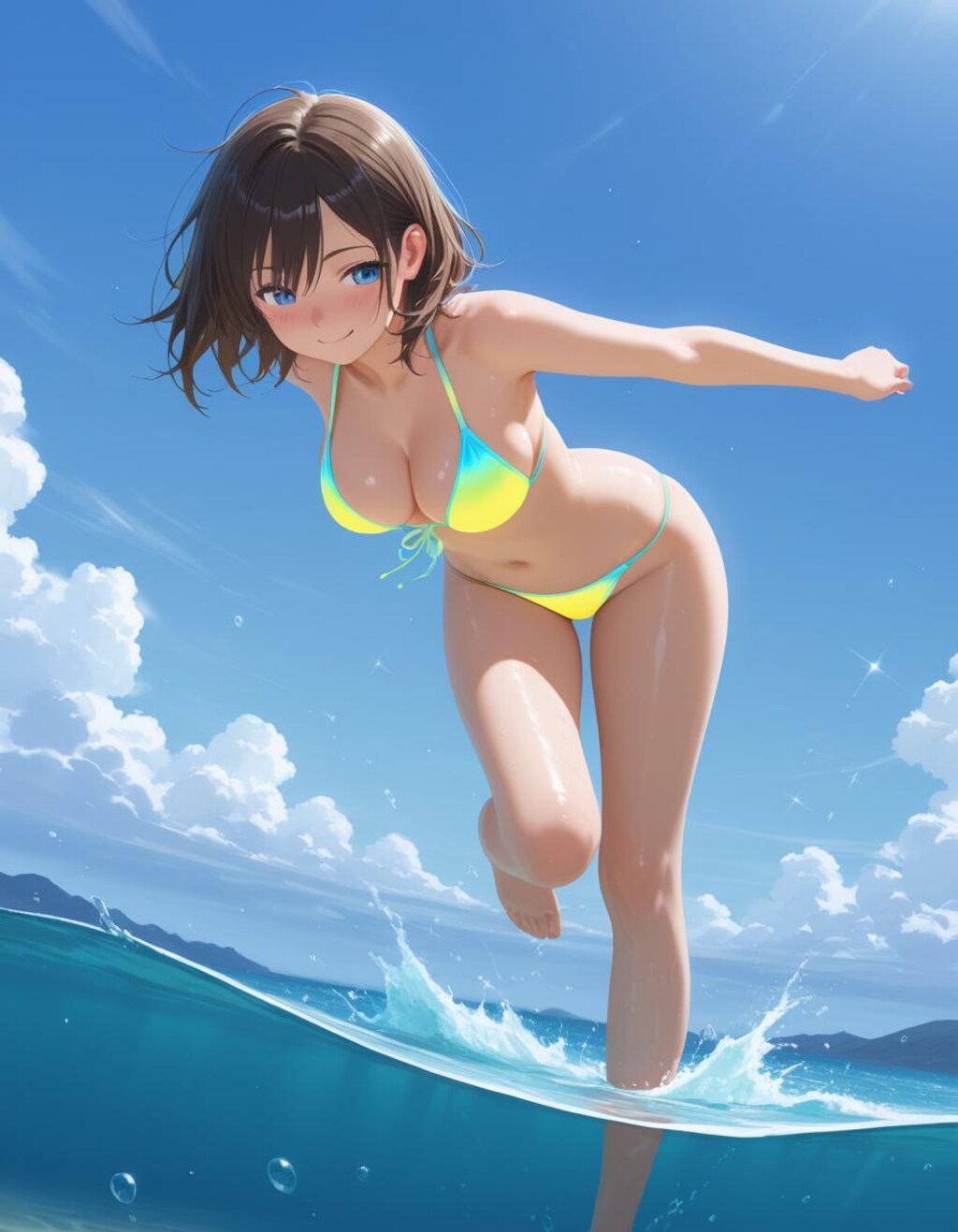 ネオンカラー水着集