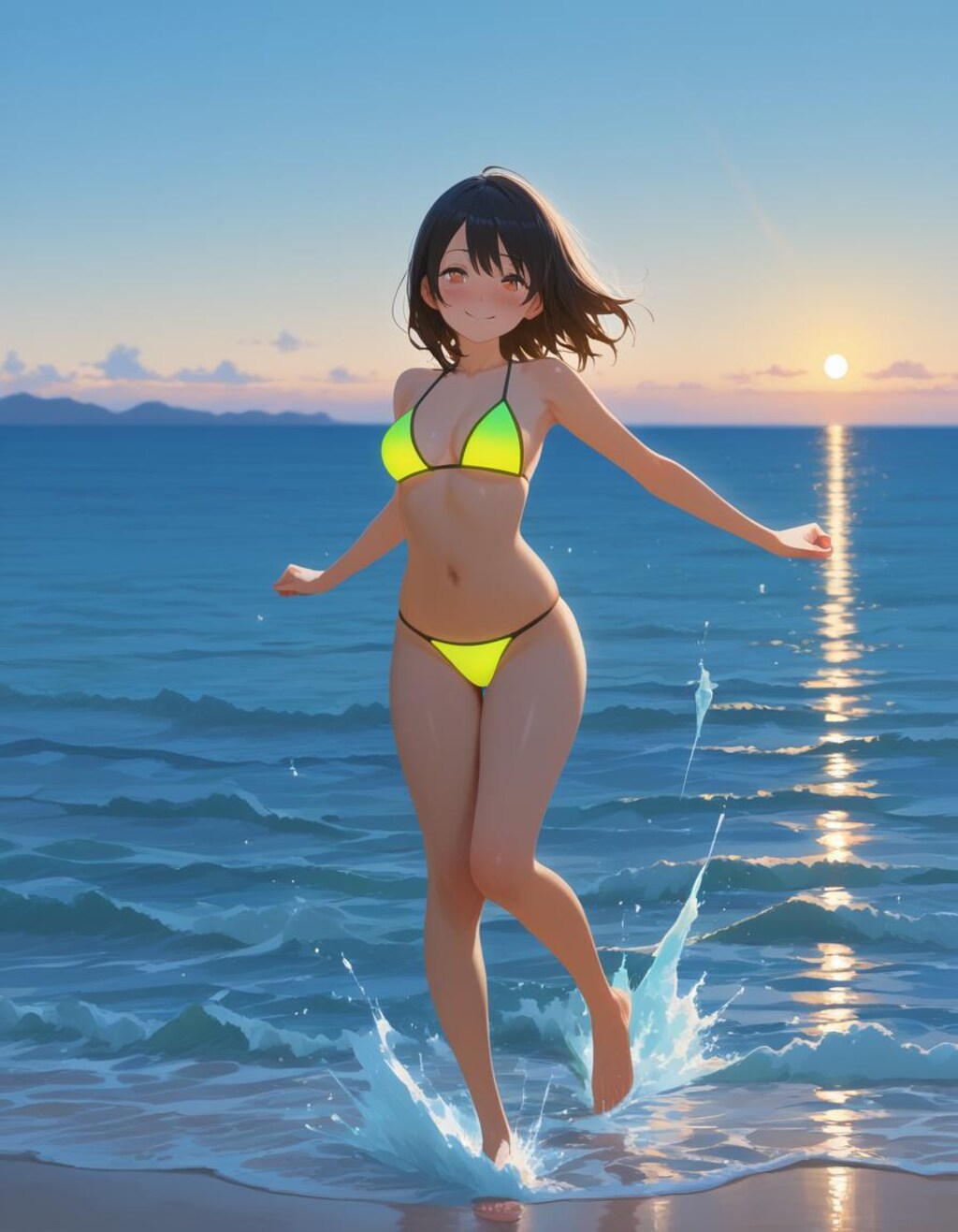 ネオンカラー水着集