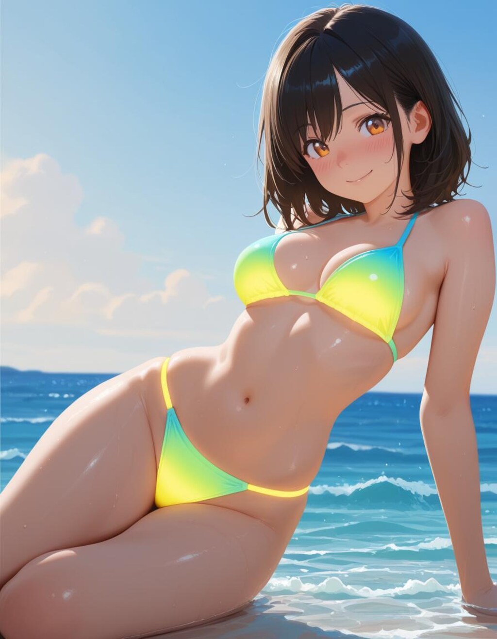 ネオンカラー水着集