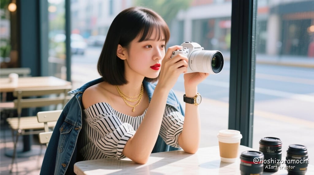 カメラと女性