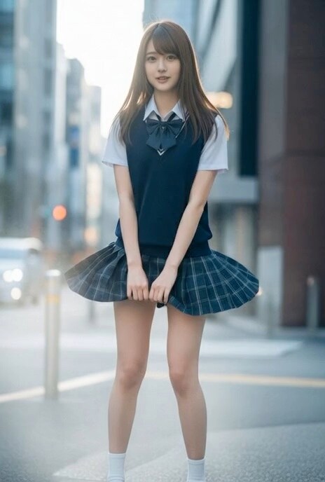 JK突風パンチラ