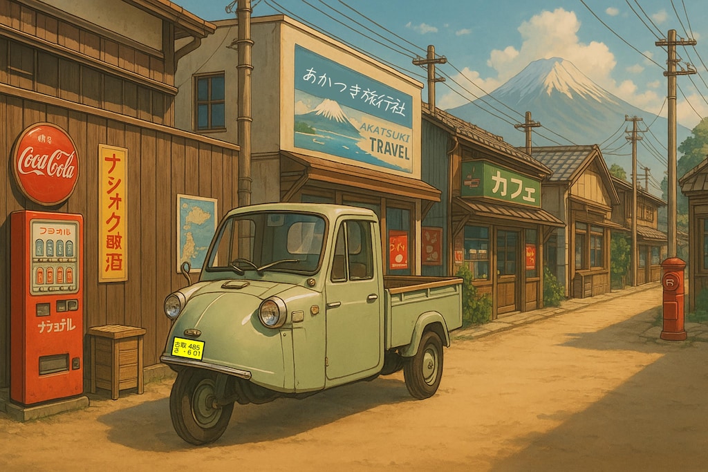 暁村の住宅と町並み