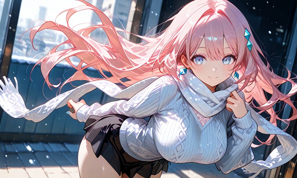 マフラー女子