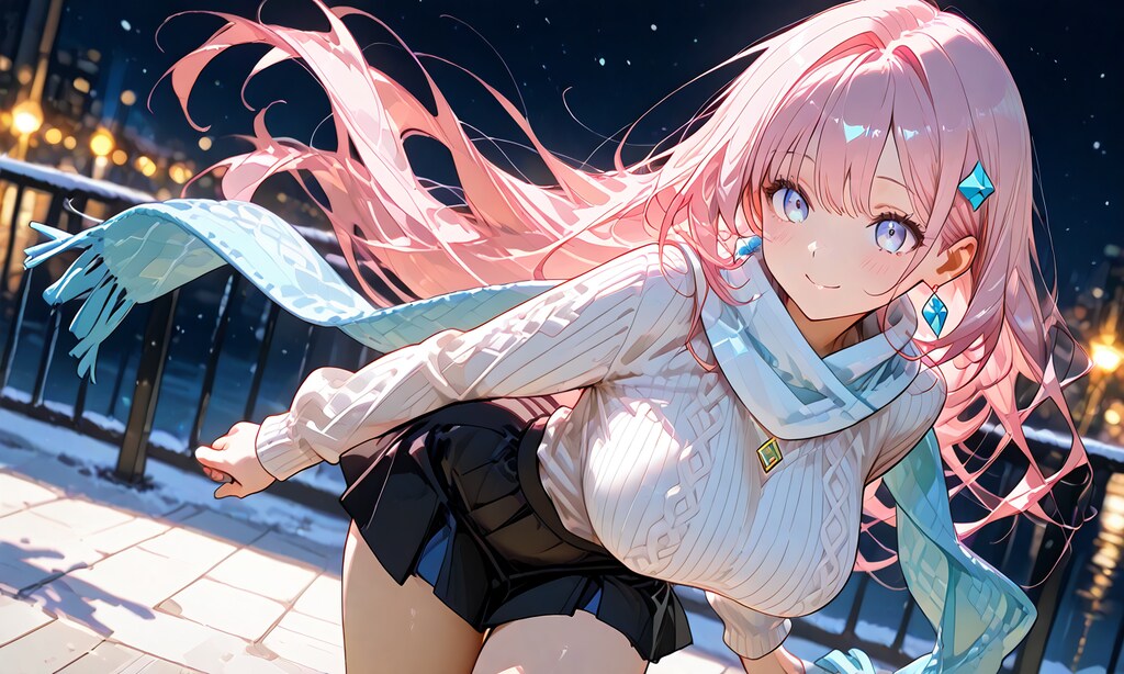 マフラー女子