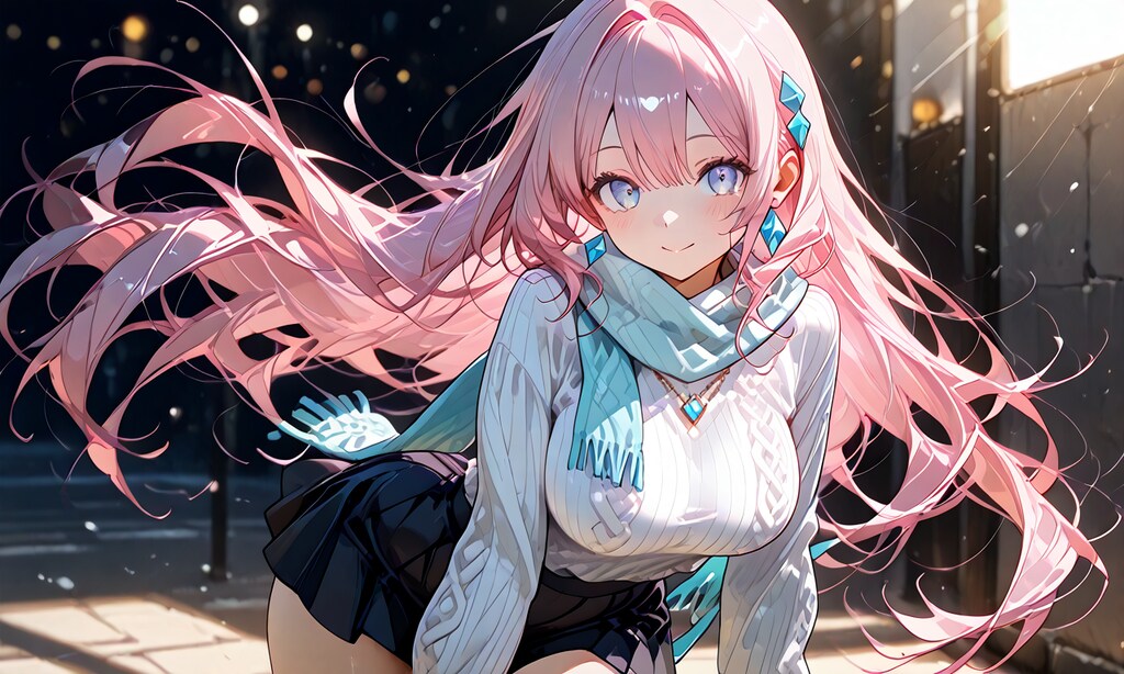 マフラー女子