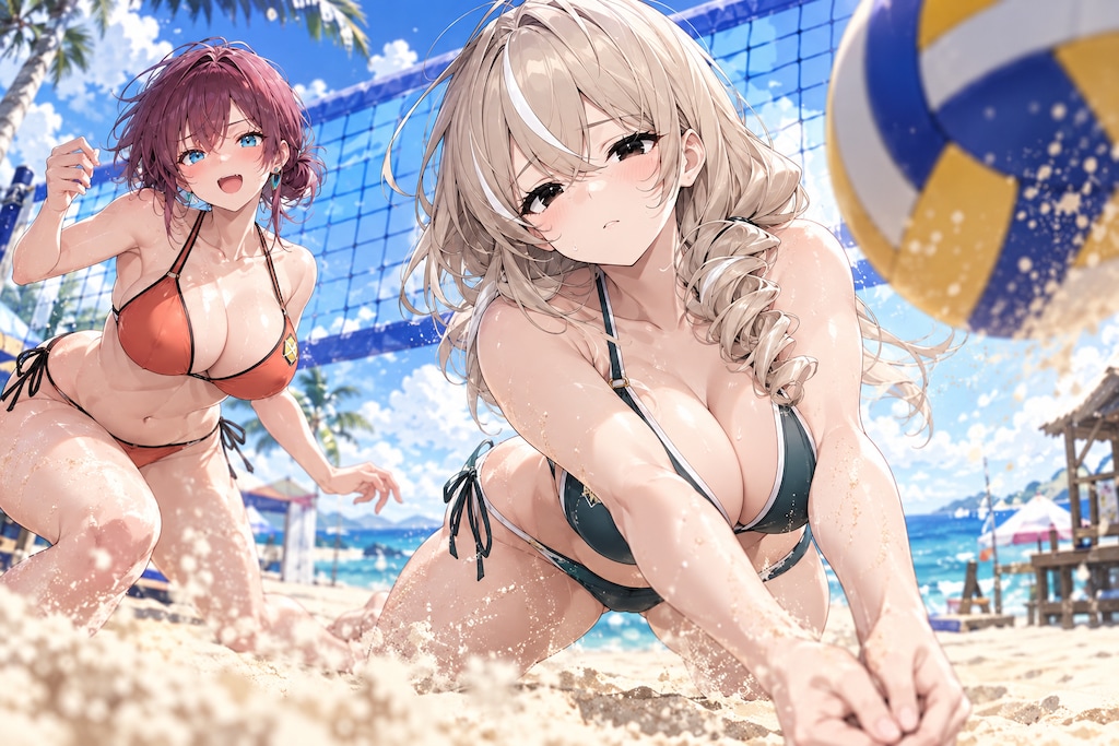 同期組ビーチバレー