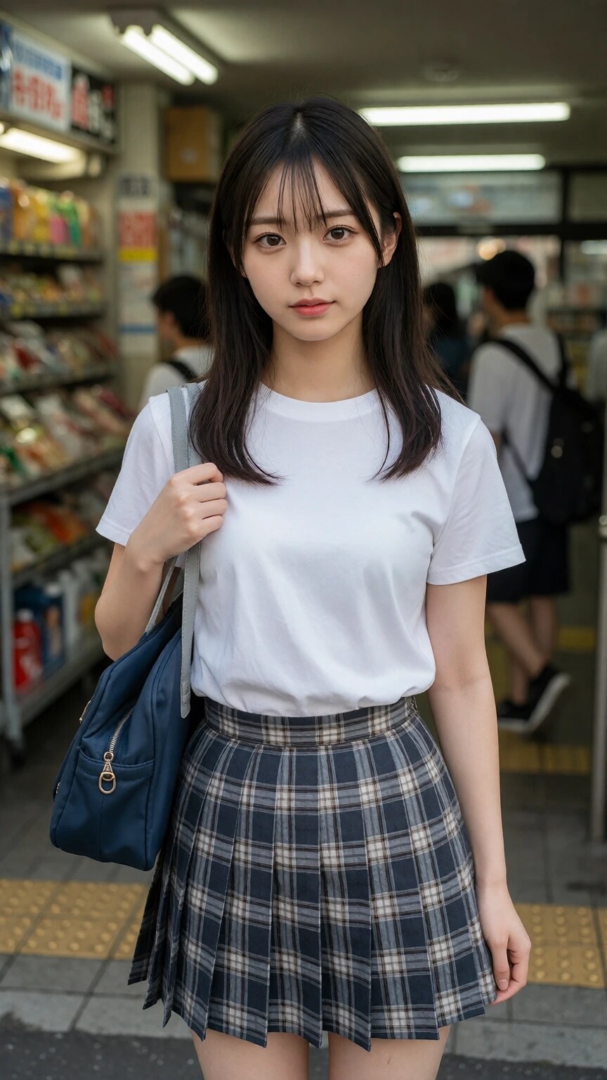 駅周辺の女子大生