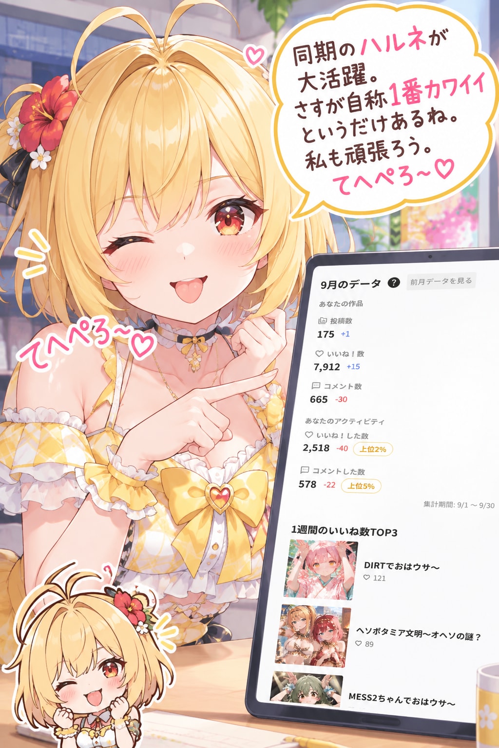 2026年9月の実績です