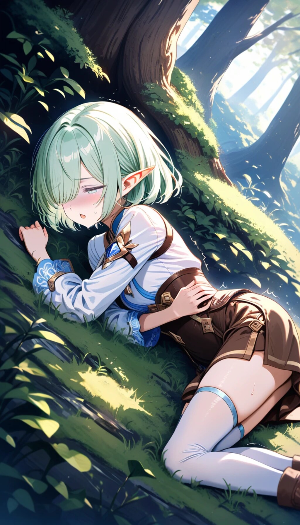 異世界DAYS.1『異世界転生と第一異世界人との遭遇』モナ（ハーフエルフの錬金術師）