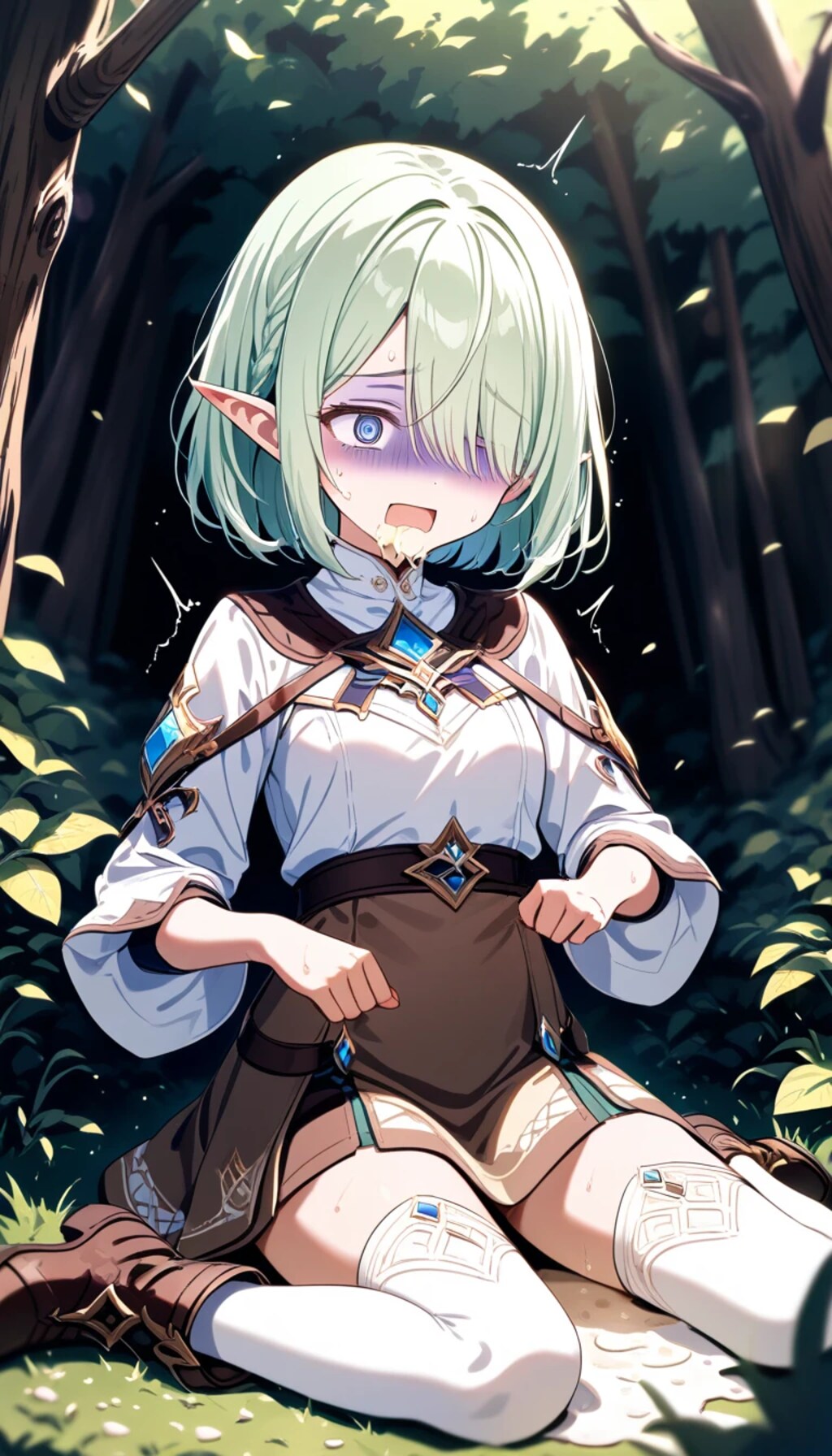 異世界DAYS.1『異世界転生と第一異世界人との遭遇』モナ（ハーフエルフの錬金術師）