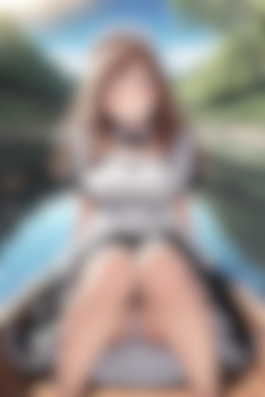 8枚:プロンプト実験作　メイドでボートパンチラ