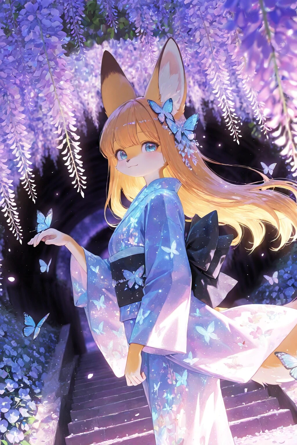 藤花の蝶道