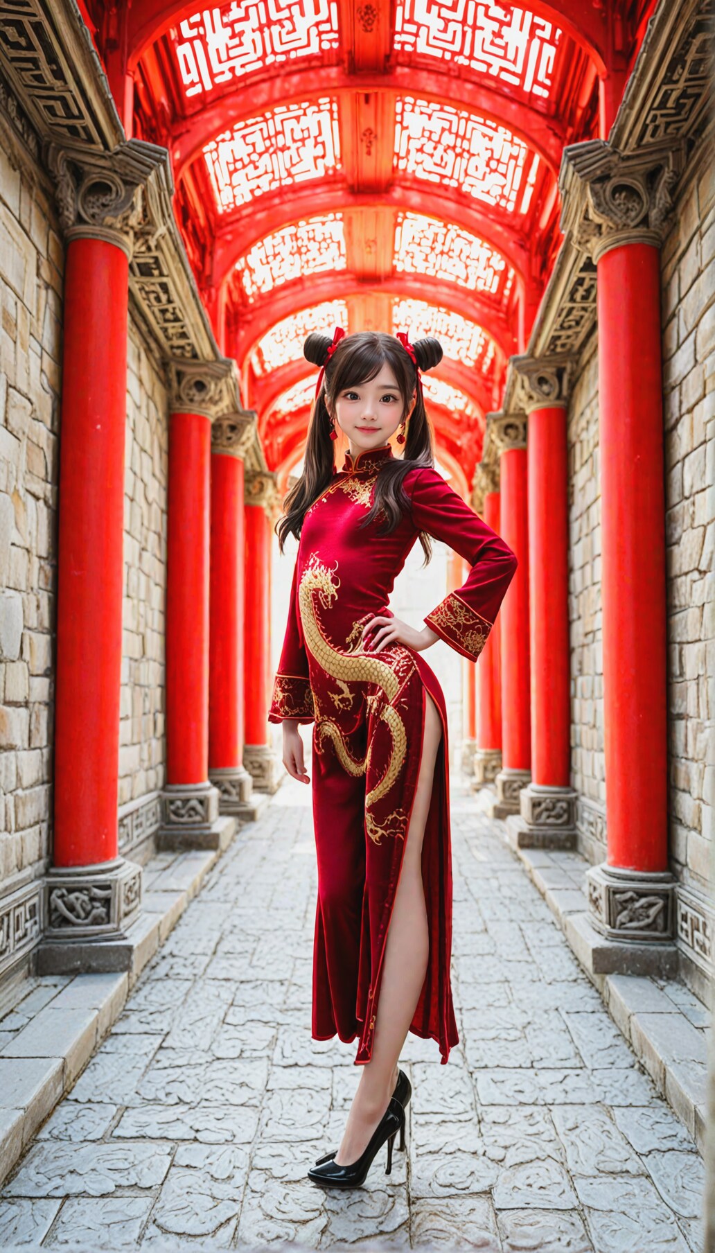 251028P【8枚】ドラゴンチャイナドレスの愛ちゃん