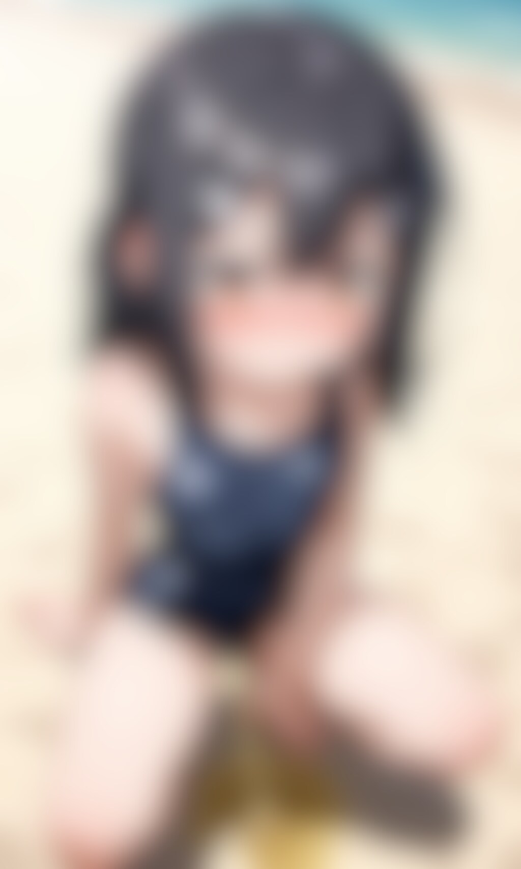 蔵出しおしっこお漏らしチャレンジ【美〇】（スクール水着）