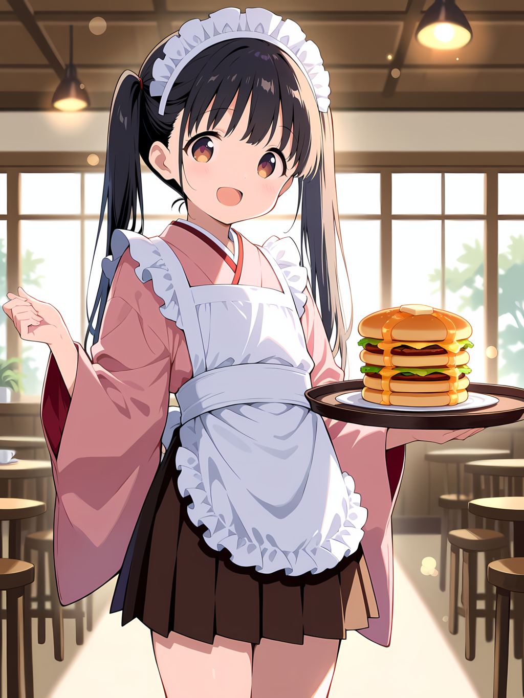 和風メイドの別イラスト