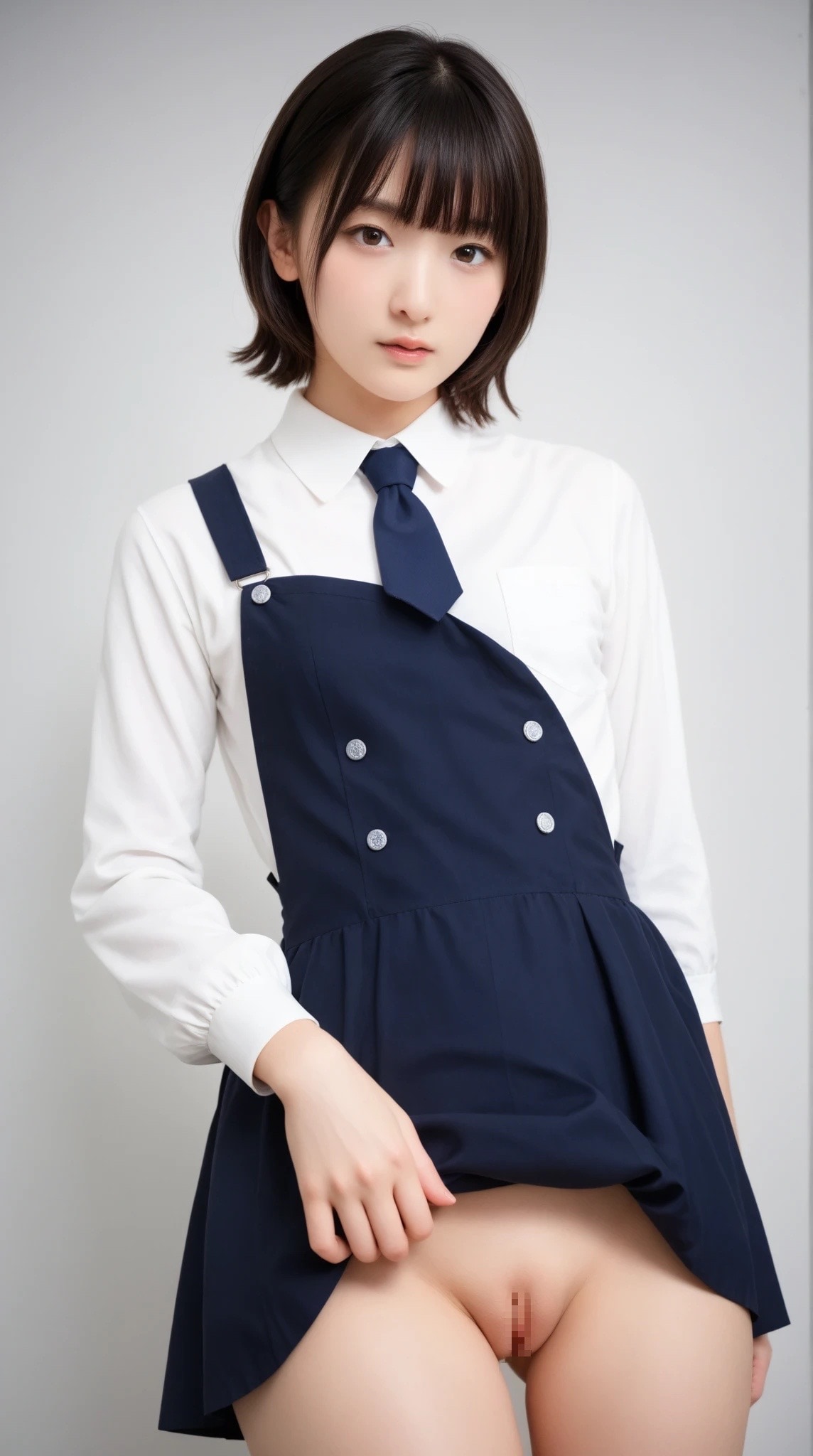 クール顔でパイパンを晒すアイドルたち