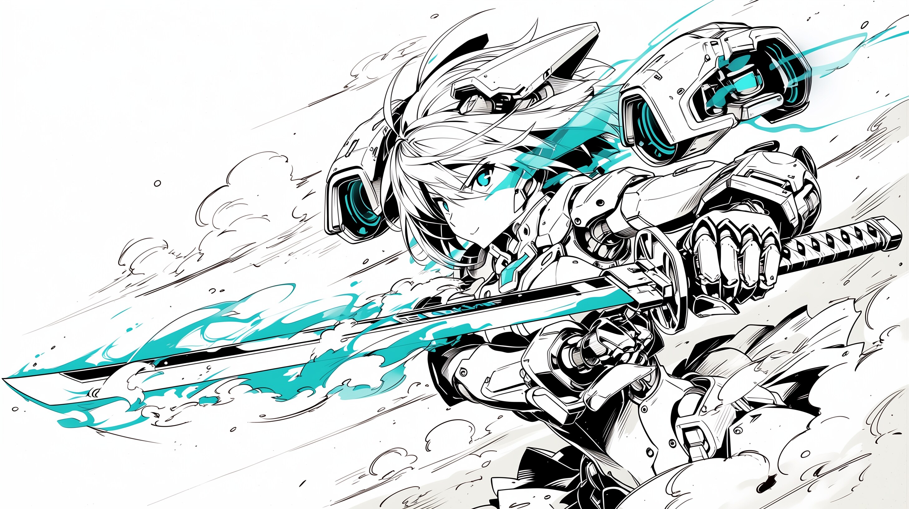 漫画風アクション メカ娘バージョン