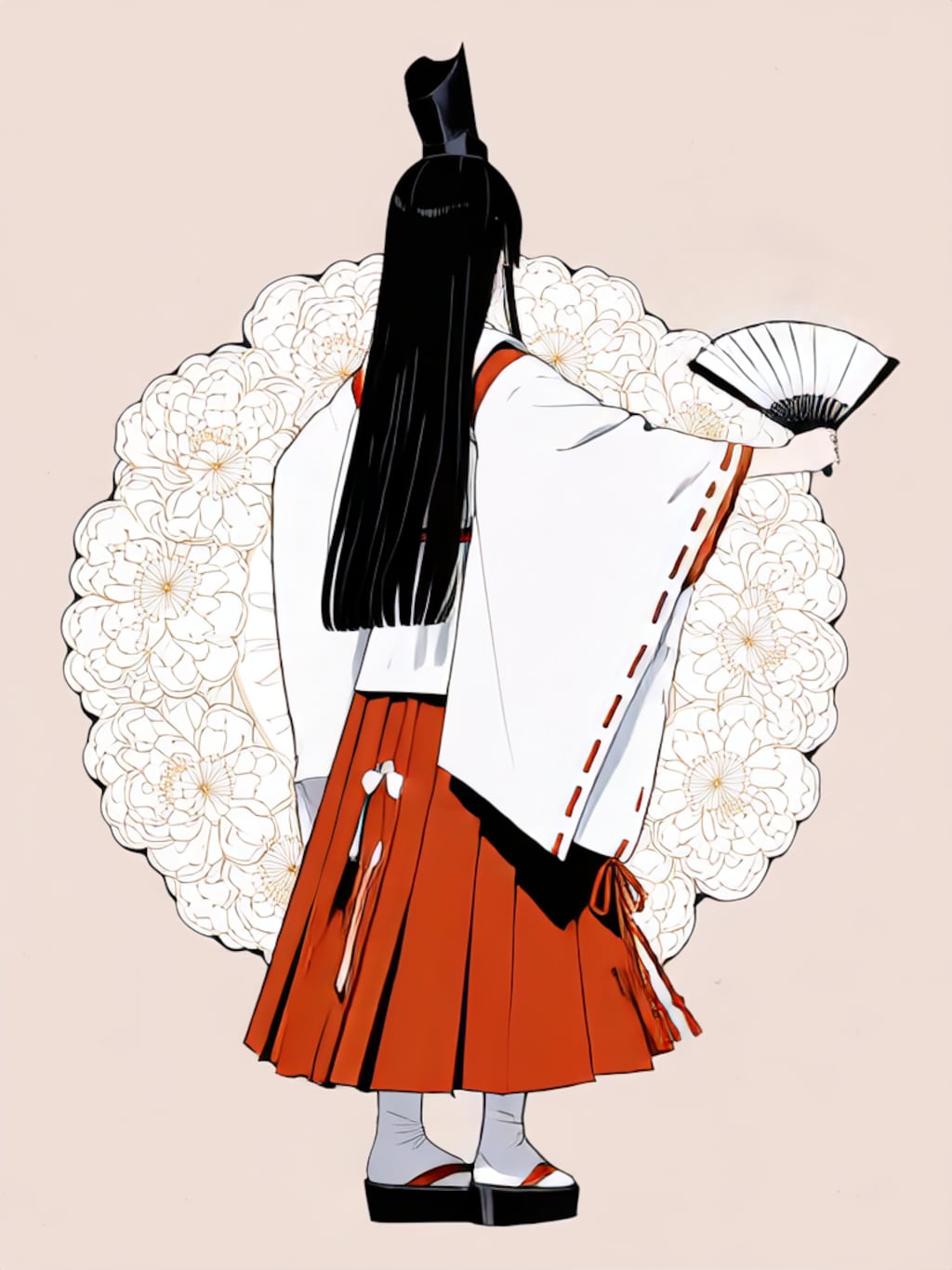 白拍子舞う【パラパライラスト４０枚版】