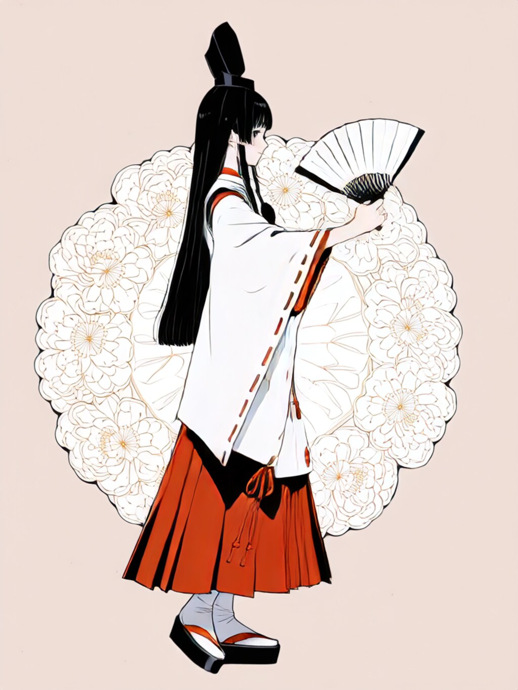 白拍子舞う【パラパライラスト４０枚版】