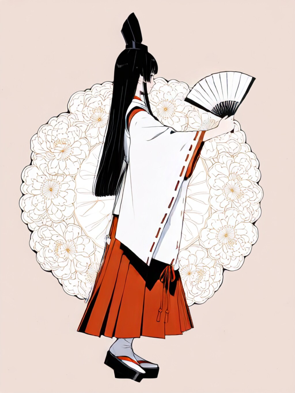 白拍子舞う【パラパライラスト４０枚版】