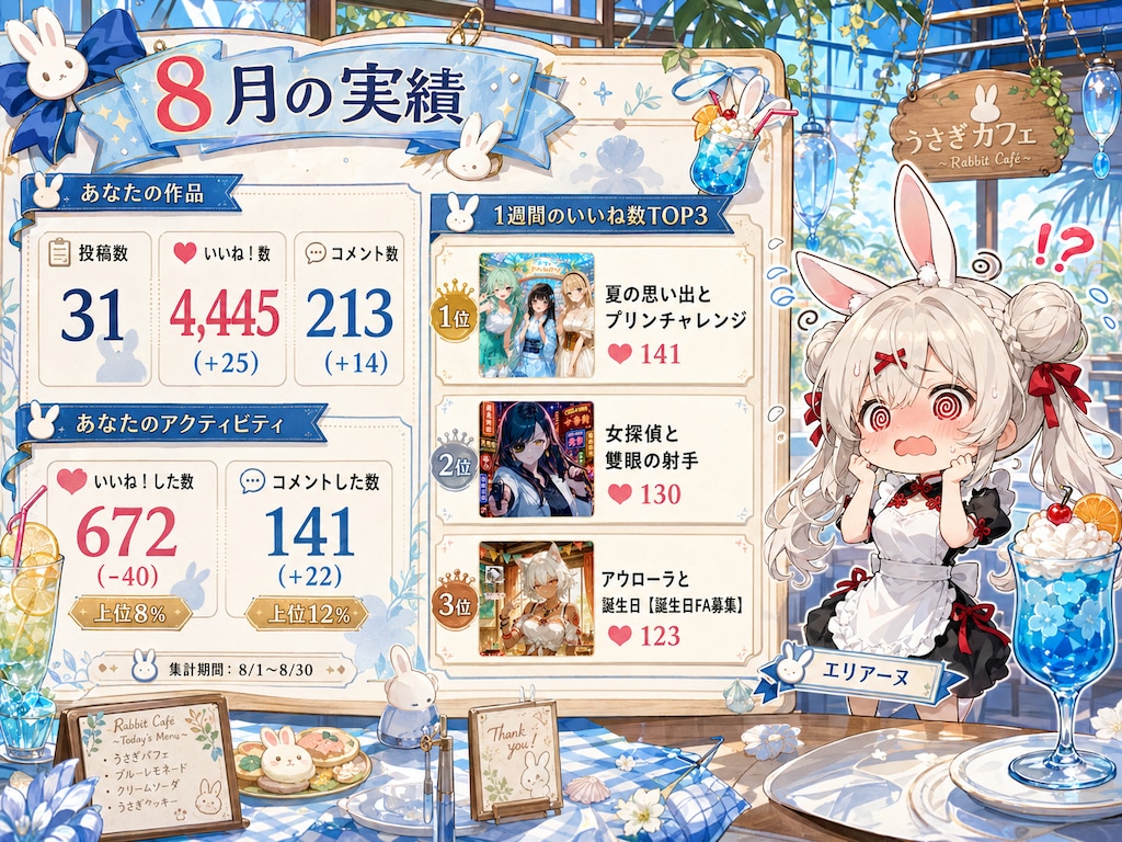 2026年8月の実績