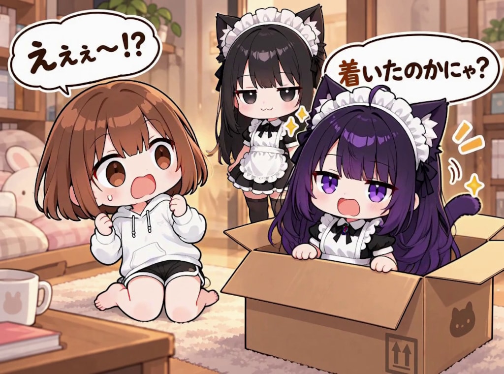 【みんなで作ろう！】うわまどちゃん【パラパライラスト３５】