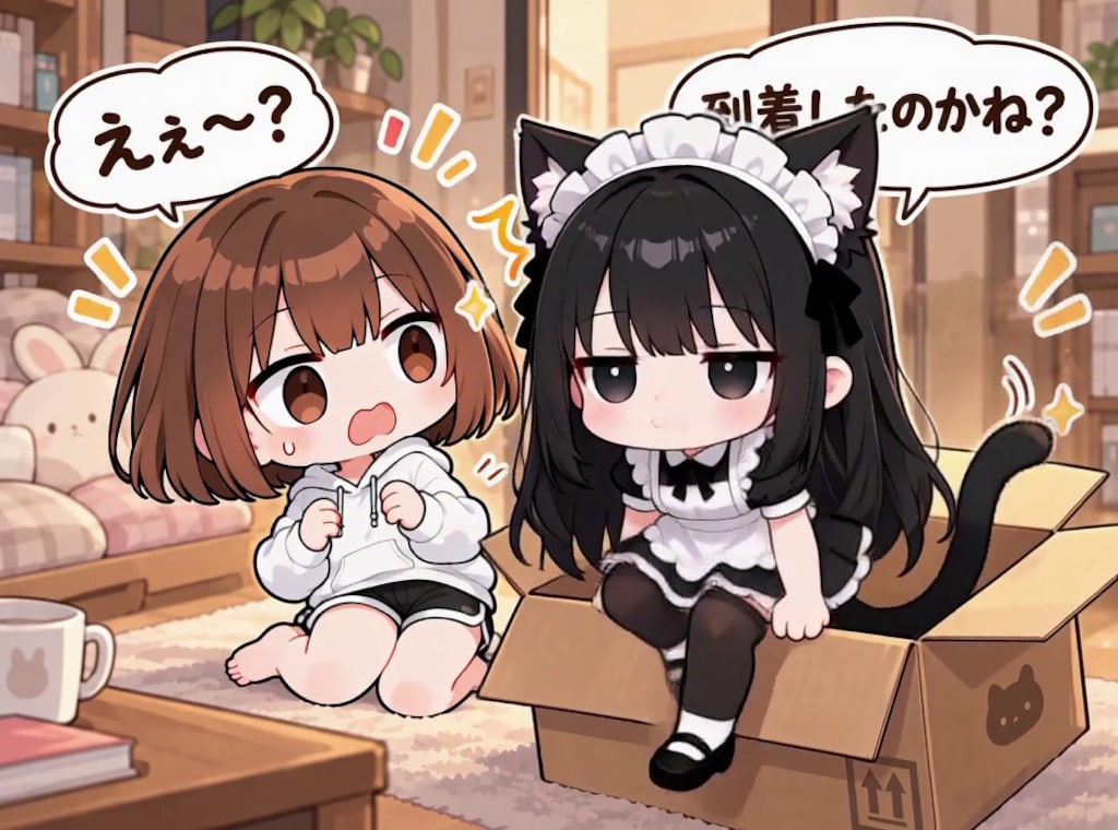 【みんなで作ろう！】うわまどちゃん【パラパライラスト３５】