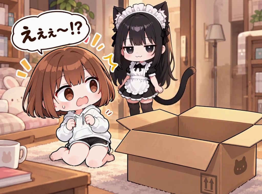 【みんなで作ろう！】うわまどちゃん【パラパライラスト３５】