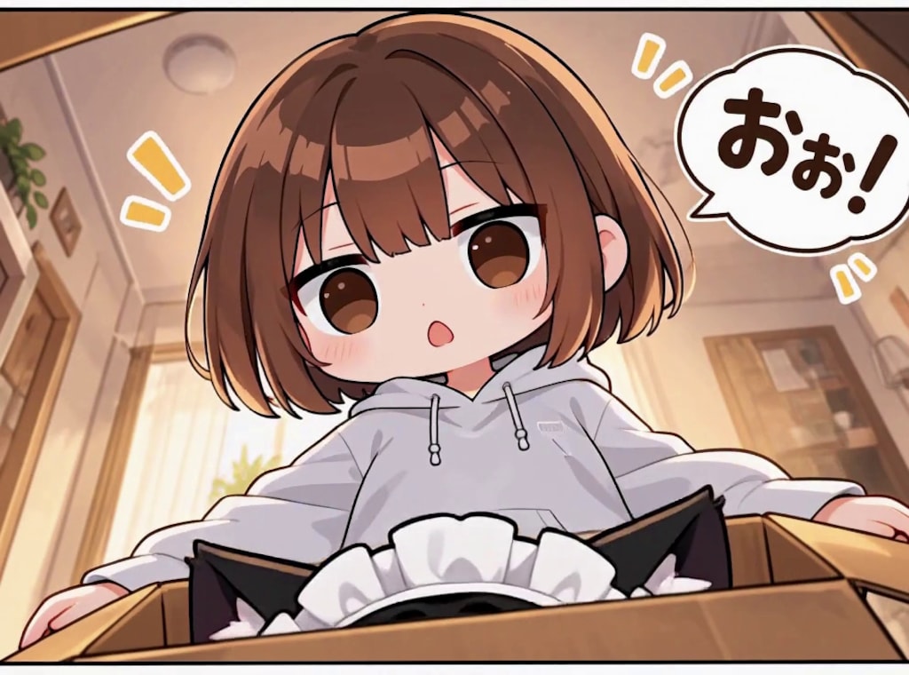 【みんなで作ろう！】うわまどちゃん【パラパライラスト３５】