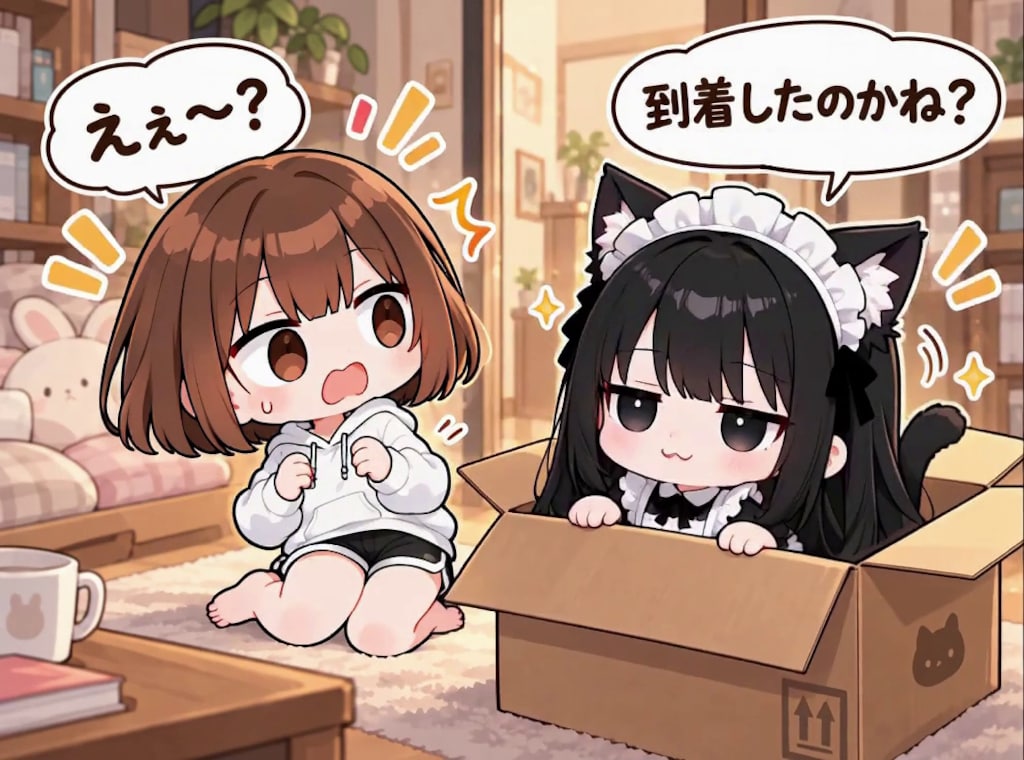 【みんなで作ろう！】うわまどちゃん【パラパライラスト３５】