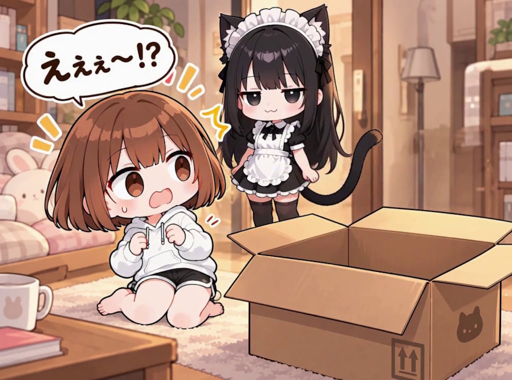 【みんなで作ろう！】うわまどちゃん【パラパライラスト３５】