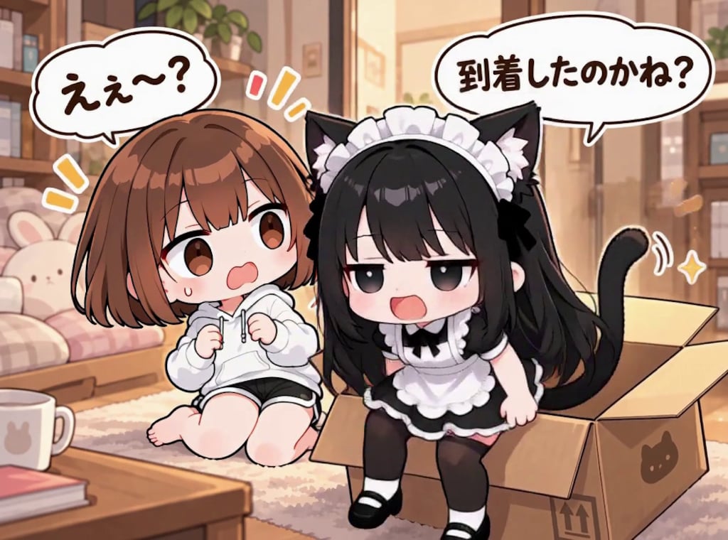 【みんなで作ろう！】うわまどちゃん【パラパライラスト３５】