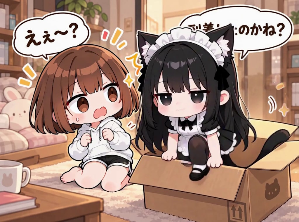 【みんなで作ろう！】うわまどちゃん【パラパライラスト３５】