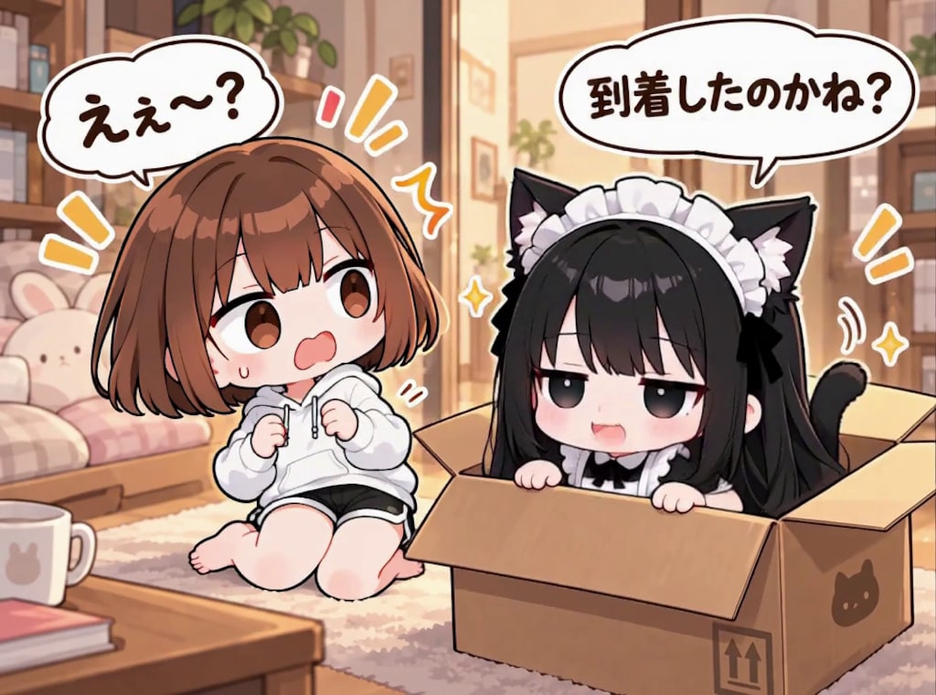 【みんなで作ろう！】うわまどちゃん【パラパライラスト３５】
