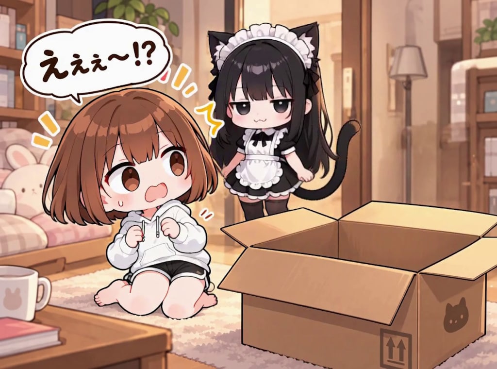 【みんなで作ろう！】うわまどちゃん【パラパライラスト３５】