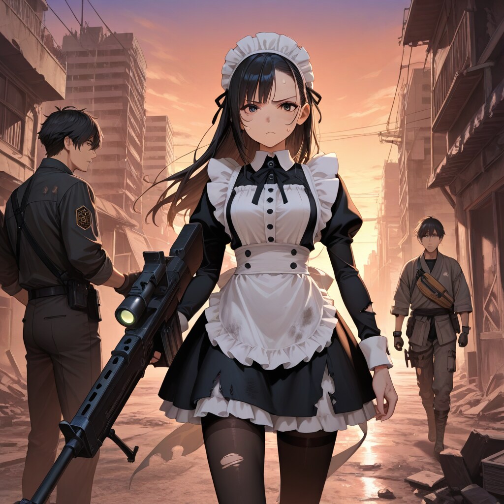 戦うメイドさん