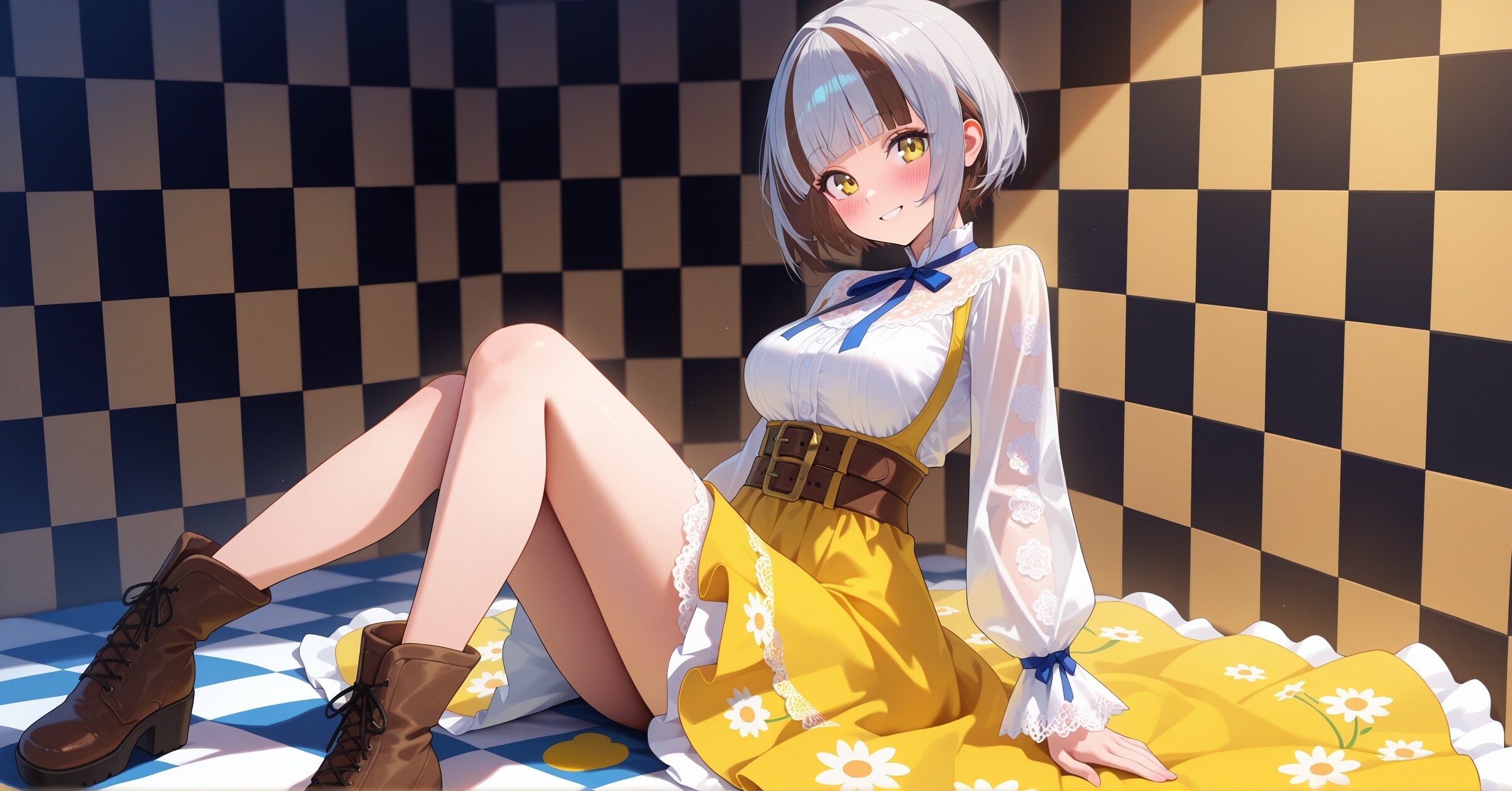 レイヤード街娘コーデ