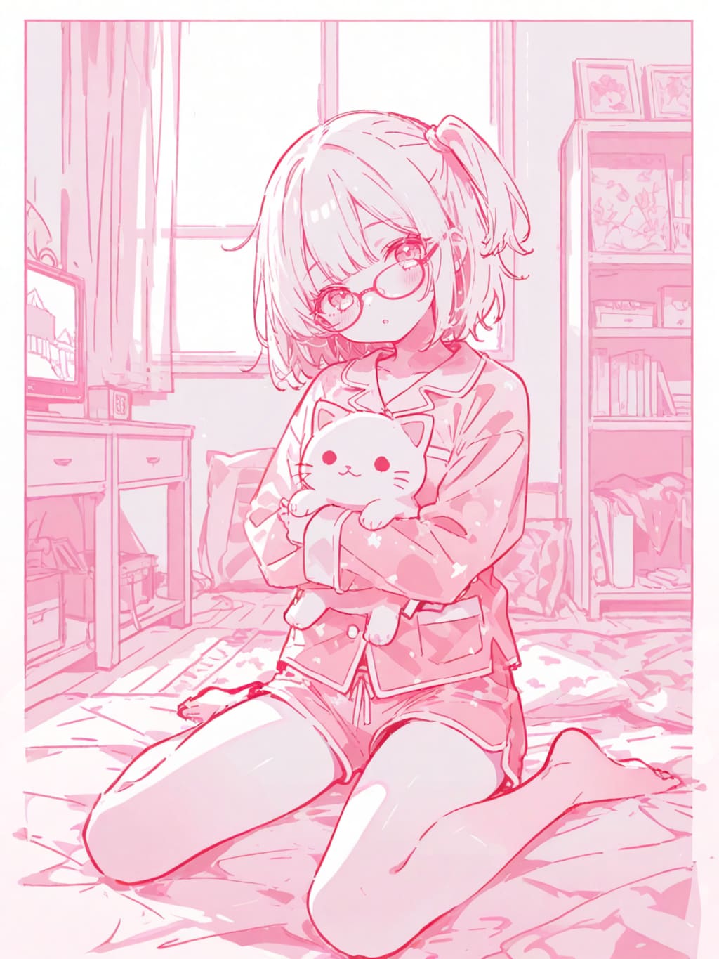 pink sketch